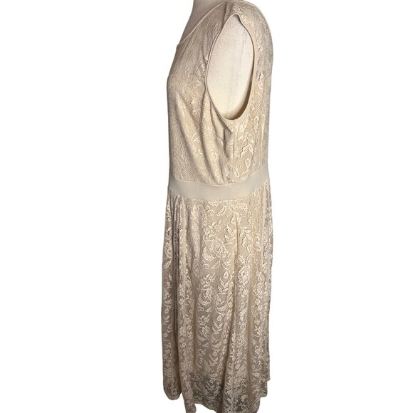 Candlelight women’s 2X Maxi Formal Lace Ivory Mother of the Bride - Picture 2 of 12